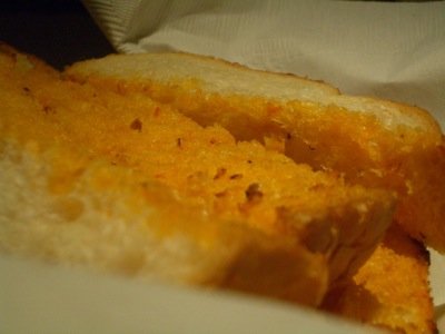 cheesy bread at the tartan room