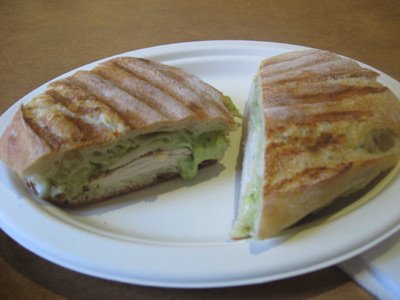 chicken pesto panini sandwich