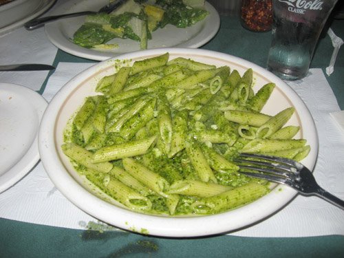 pesto pasta at volare
