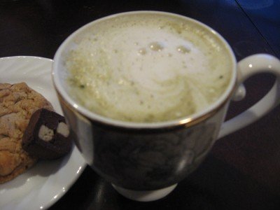 Green Tea Latte - close up