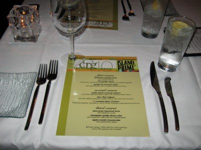Restaurant Week Menu @ Island Prime - San Diego, CA