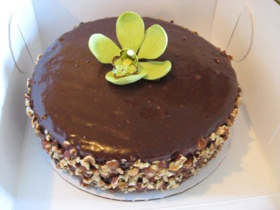 Hazelnut Ganache Birthday Cake