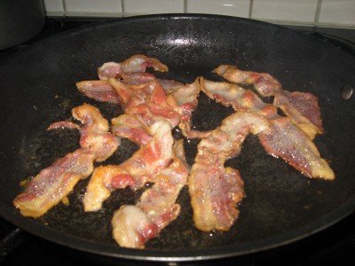 Sizzling bacon
