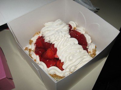 Strawberry Pie in the box - George's Wonderful World of Cakes - National City, CA