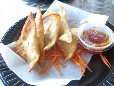 Triangle Cream Cheese Wontons / ra-ka-de-ka - San Diego, CA
