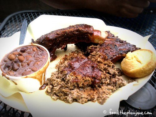 Jake's Pit Platter / Ribs, Beans, Brisket, Pork - Bubba's Smokehouse BBQ | San Diego, CA