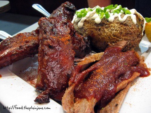 Beef Ribs, Pulled Pork, Baked Potato / BBQ Republic - San Diego, CA