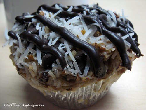 German Chocolate Cupcake - The Loving Hut / San Diego, CA