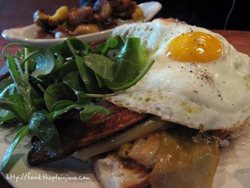 Leek, Bacon & Egg Sandwich / Canele - Los Angeles, CA