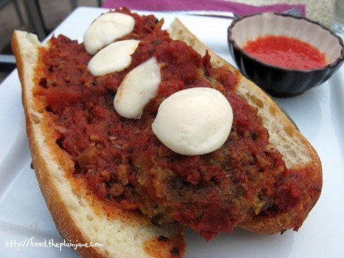 Open Faced Meatball Sandwich / San Diego, CA - The Wine Pub Open Faced Meatball Sandwich / San Diego, CA - The Wine Pub