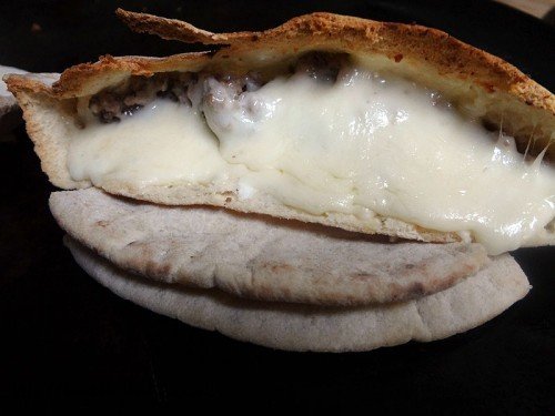 cheese-meatball-calzone-pita-pocket