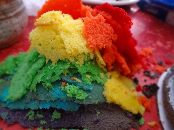 cake-shavings