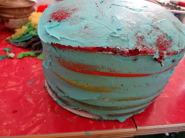 crumb-coat-rainbow-cake