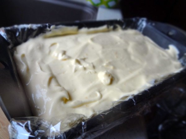 into-bread-pan-to-freeze