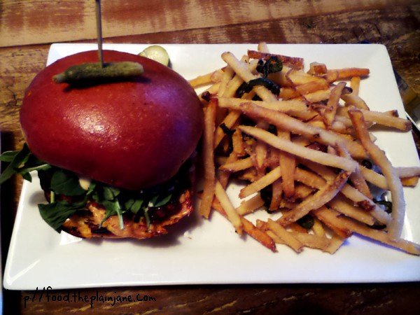 chicken sandwich with southpaw fries - downtown san diego