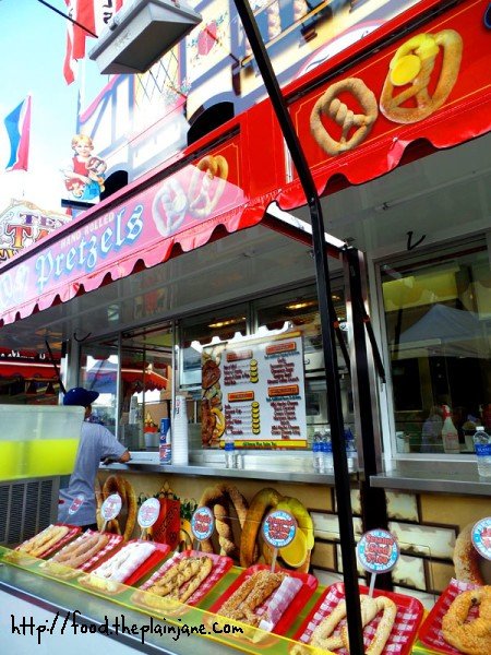 Hand Rolled Pretzels - booth at the San Diego County Fair