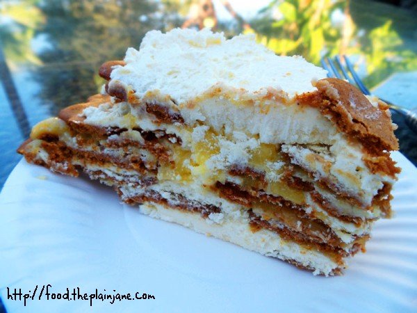 Lemon Ginger Ice Box Cake - Layers