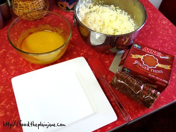 Prep Station for the Lemon Ginger Ice Box Cake
