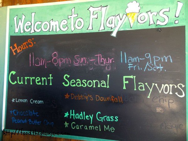 seasonal flavors at flayvors - hadley, ma