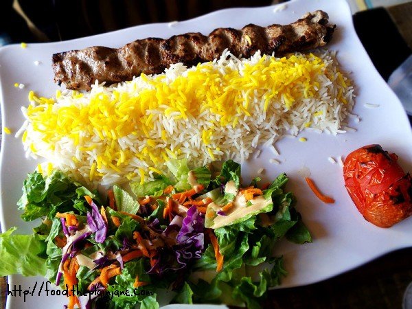 Lamb Kabob Plate - Naseems Bakery and Cafe - San Diego, CA