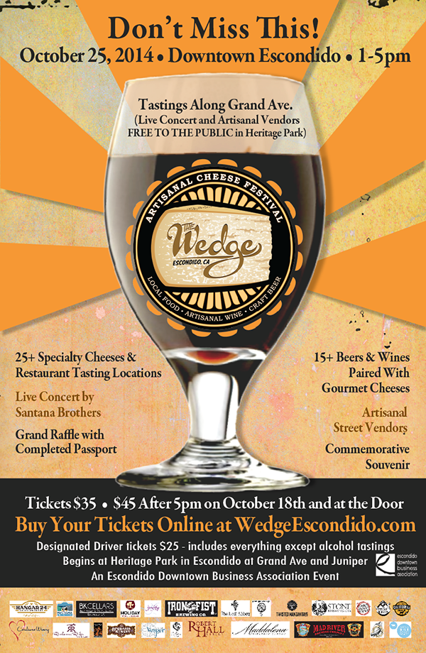 The Wedge Cheese Festival Flyer - Escondido, CA