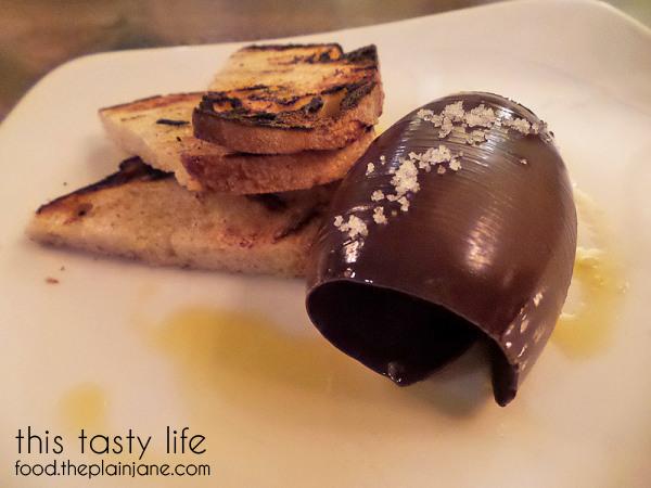 Chocolate Ganache with toast