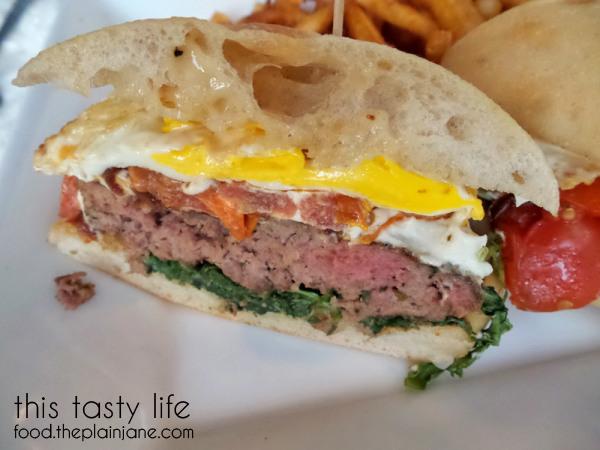 Farm Burger closeup - Company Pub & Kitchen