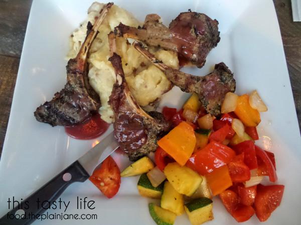 Lamb Lollipops with veggies - Company Pub & Kitchen