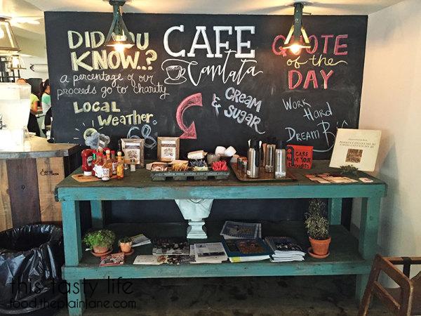 Table at Cafe Cantata