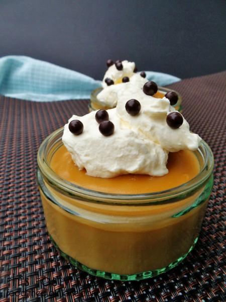 Butterscotch Pudding with Whipped Cream