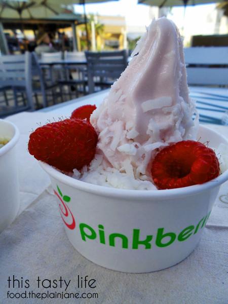 Raspberry White Chocolate Frozen Yogurt at Pinkberry | San Diego, CA