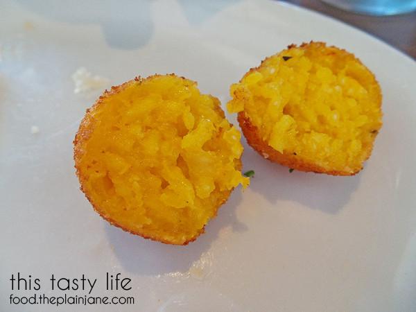Cross view of Risotto Balls | Bencotto - Little Italy San Diego