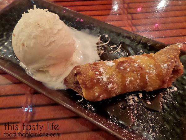 Banana Fritter with Coconut ice cream - World Curry | Pacific Beach - San Diego, CA