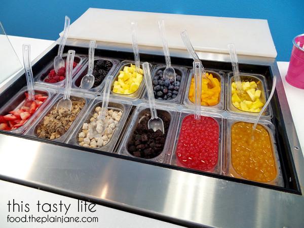 Fruit toppings at Bailey's Frozen Yogurt | Escondido, CA - This Tasty Life