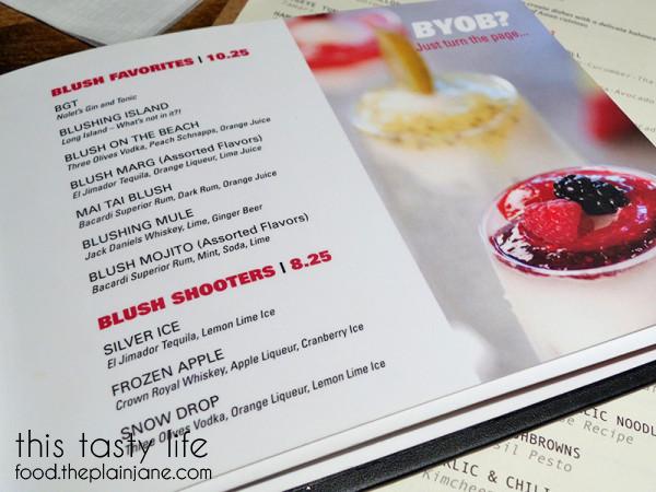 Drink Menu at Blush Ice Bar | San Diego, CA