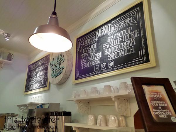 Cookies and Ice Cream Menu at Milk Jar Cookies - Los Angeles, CA