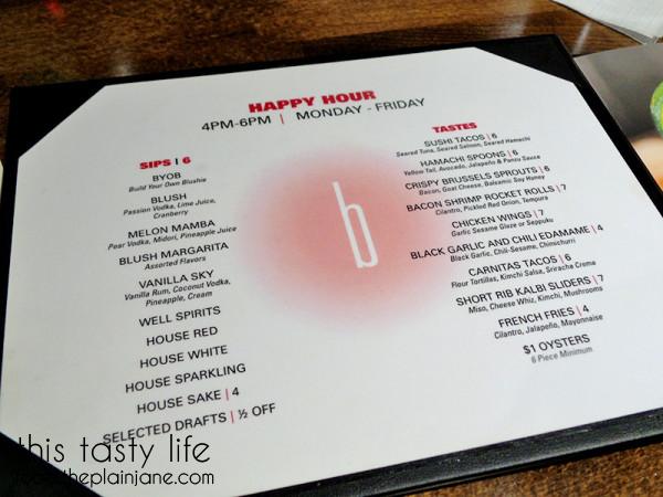 Happy Hour Menu - Blush Ice Bar | San Diego, CA