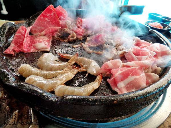 Shrimp + Thin Pork Belly - Hae Jang Chon / Los Angeles, CA