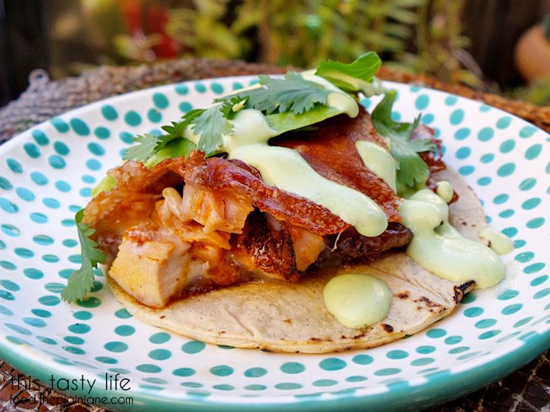 [recipe] quesataco with cilantro garlic sauce