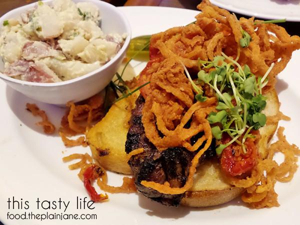 Open Faced Steak Sandwich at The Cafe at Harrah's Rincon Casino | Valley Center, CA