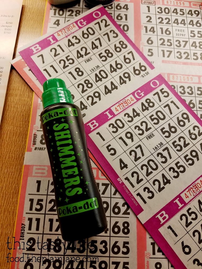 Bingo Cards from Sycuan Casino