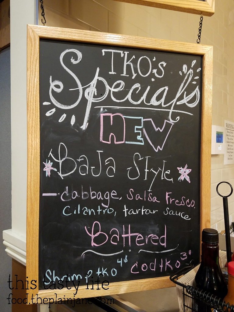 Specials Board at Fish District Eatery | San Diego, CA