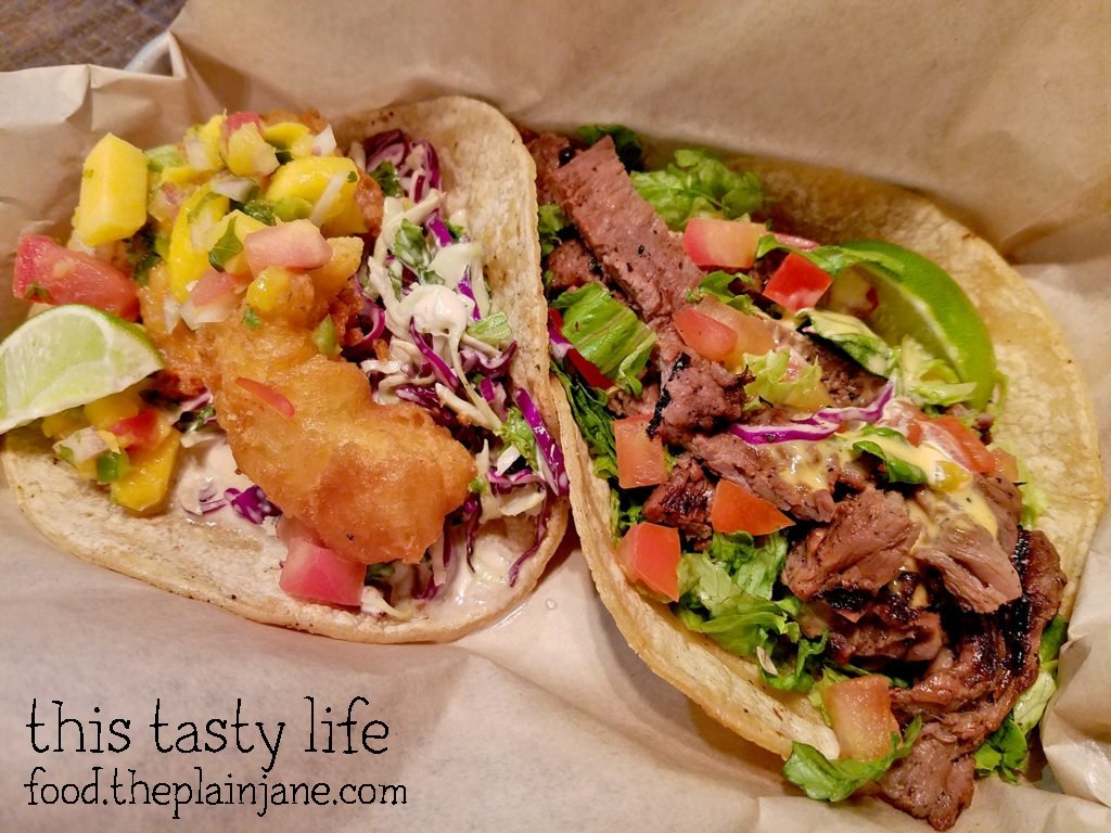 Shrimp and Steak Tacos from Fish District Eatery | San Diego, CA