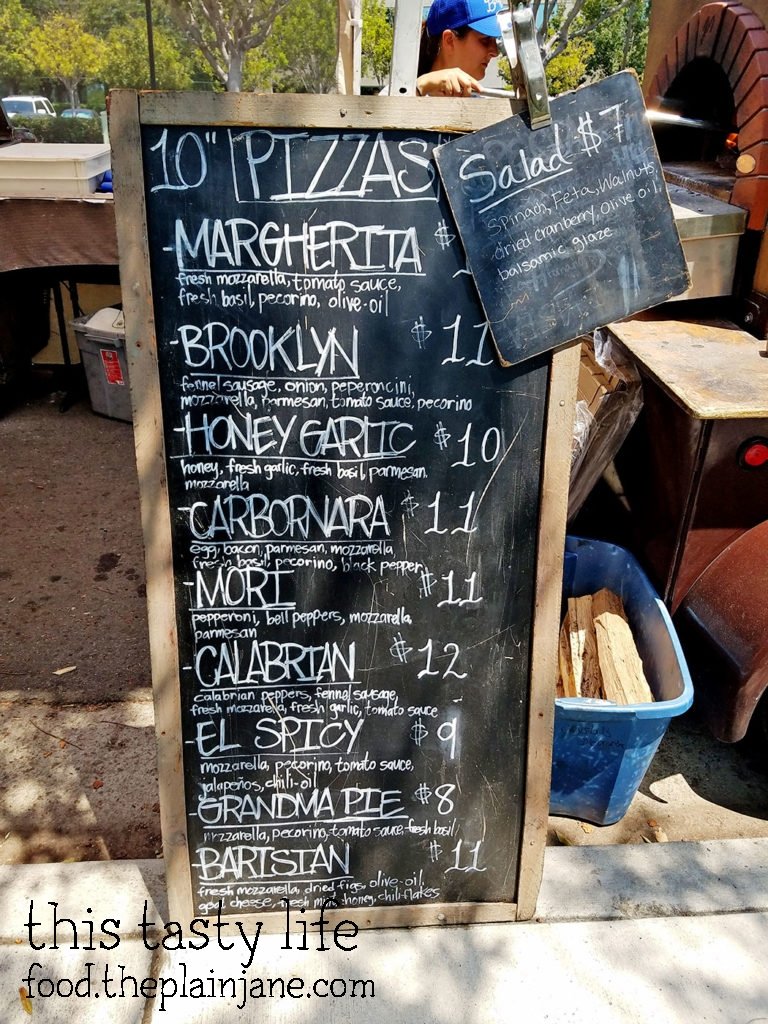 Criscito Pizza Menu