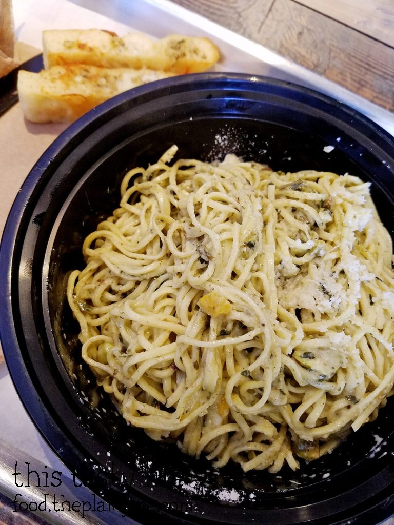 Spaghetti with Pesto Sauce - Facchini's | Miramar - San Diego, CA