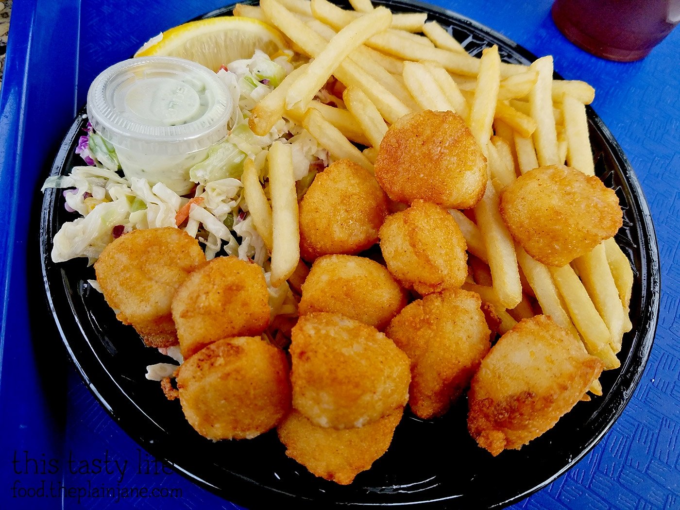 Scallop Plate Lunch at Point Loma Seafoods