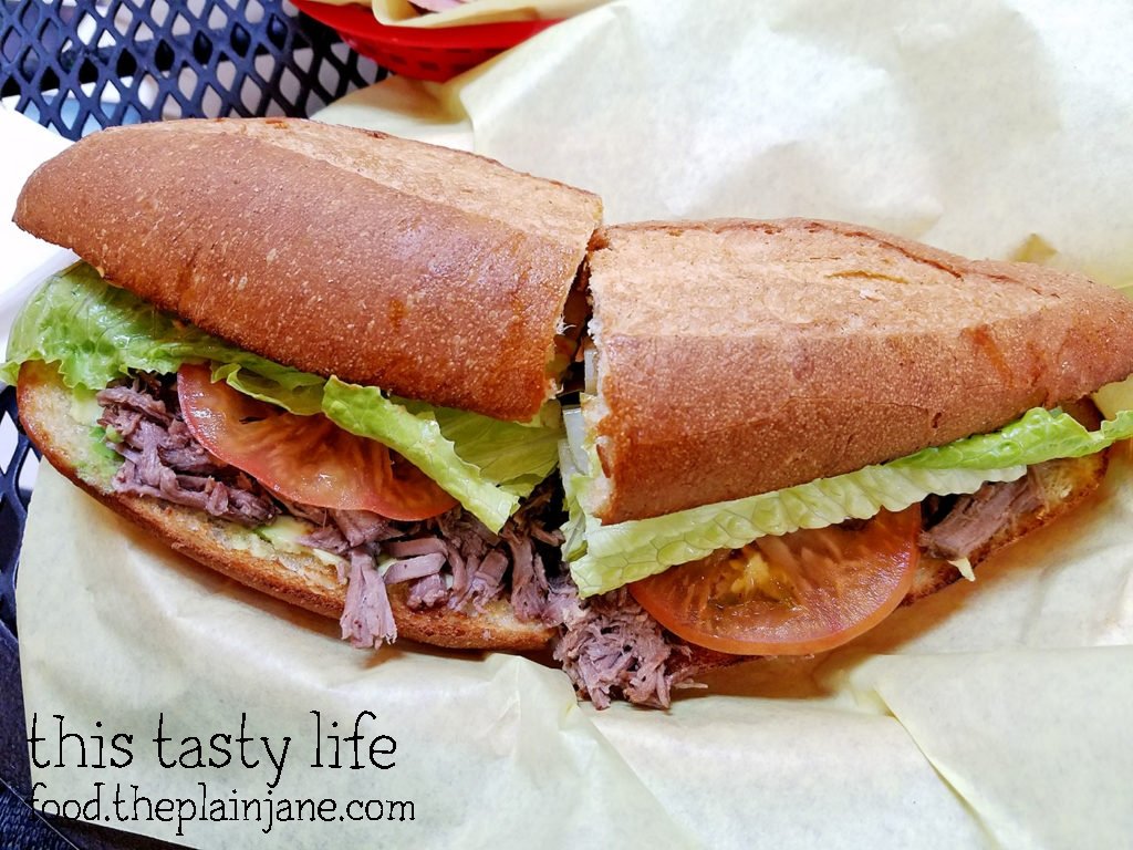 Lomo (Beef) Torta Sandwich from Fruteria La Buga - San Diego, CA - This Tasty Life