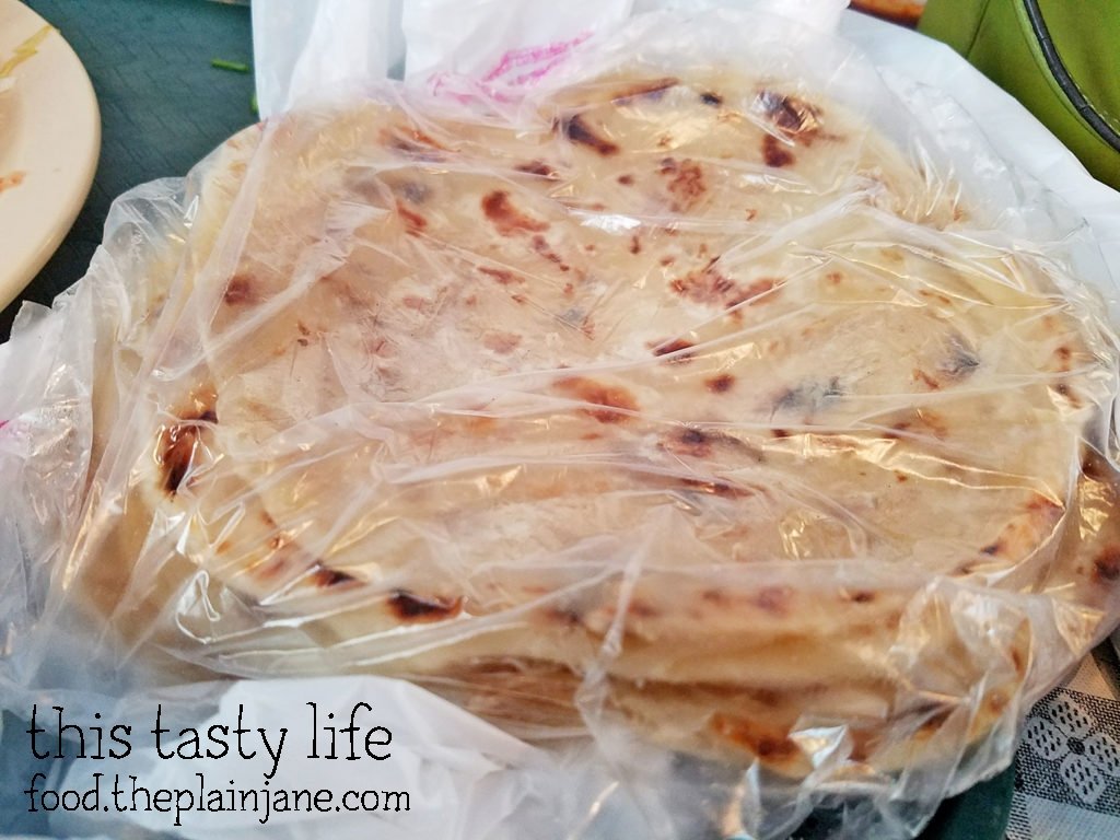 Freshly made flour tortillas at Las Cuatro Milpas | San Diego, CA | This Tasty Life