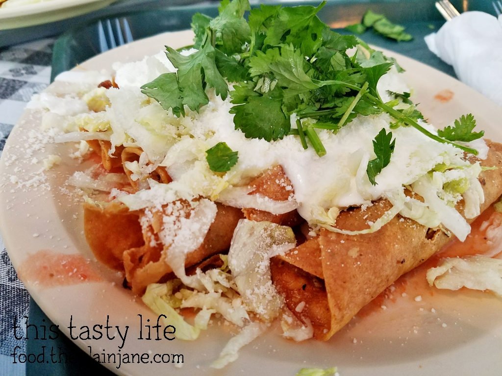 Rolled tacos at Las Cuatro Milpas | San Diego, CA | This Tasty Life