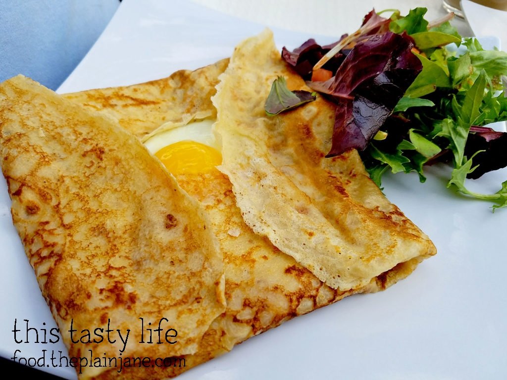 Ham, cheese and cheese crepe at Le Parfait Paris | San Diego, CA
